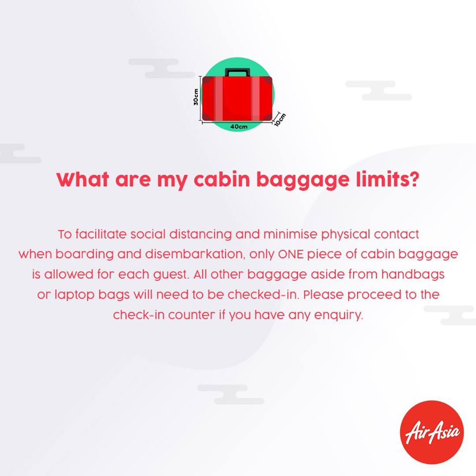 FAQ - What are my cabin baggage limits?