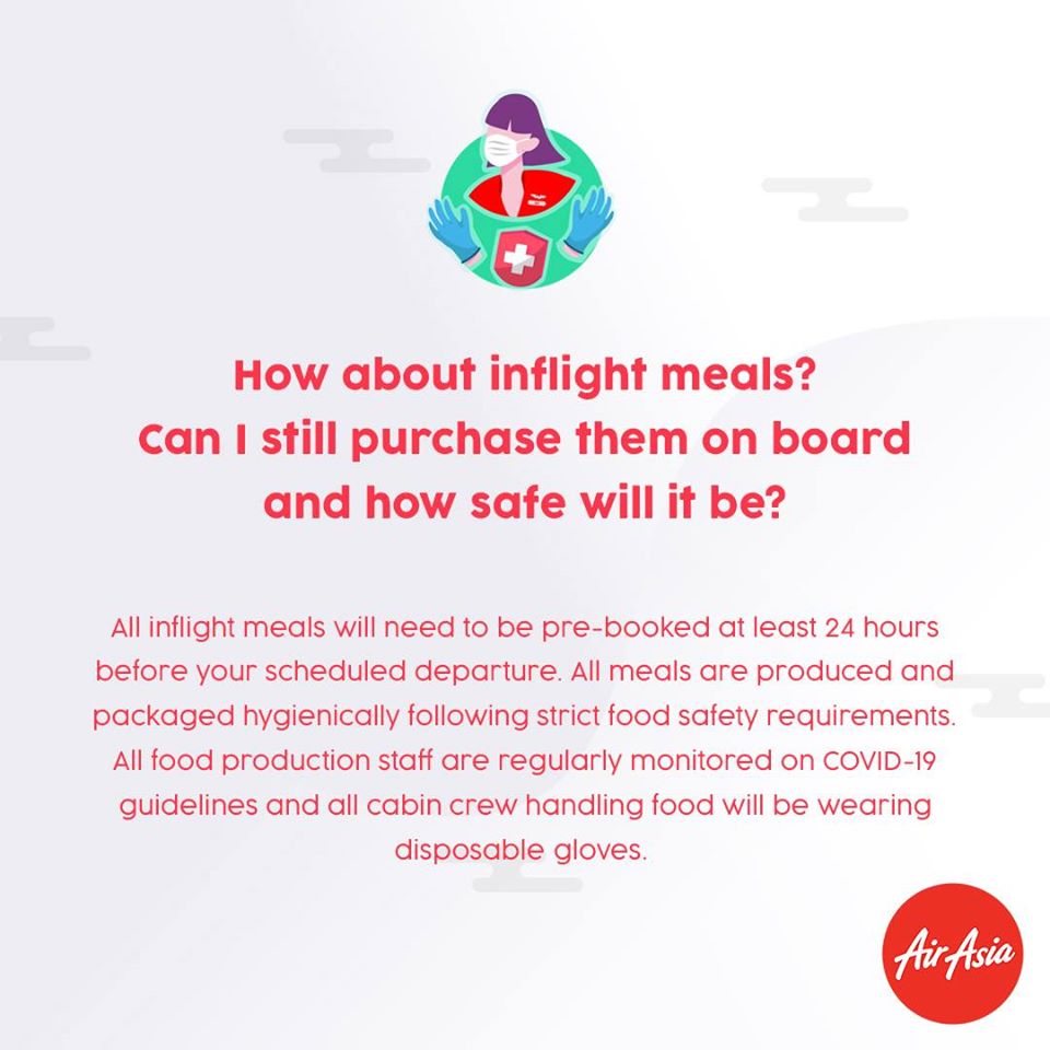FAQ - What about inflight meals? Can I still purchase them onboard and how safe will it be?