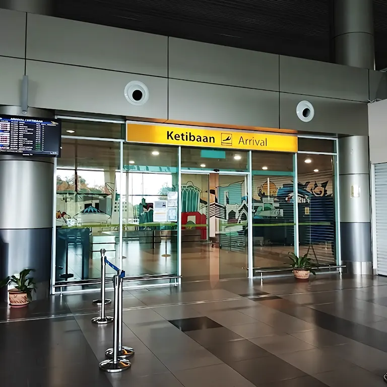 Entrance to the Terminal building at Sibu International Airport
