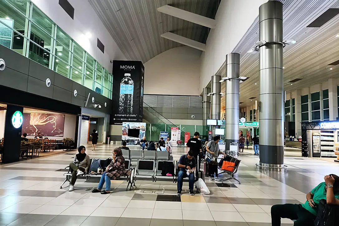 Public concourse at Sibu International Airport