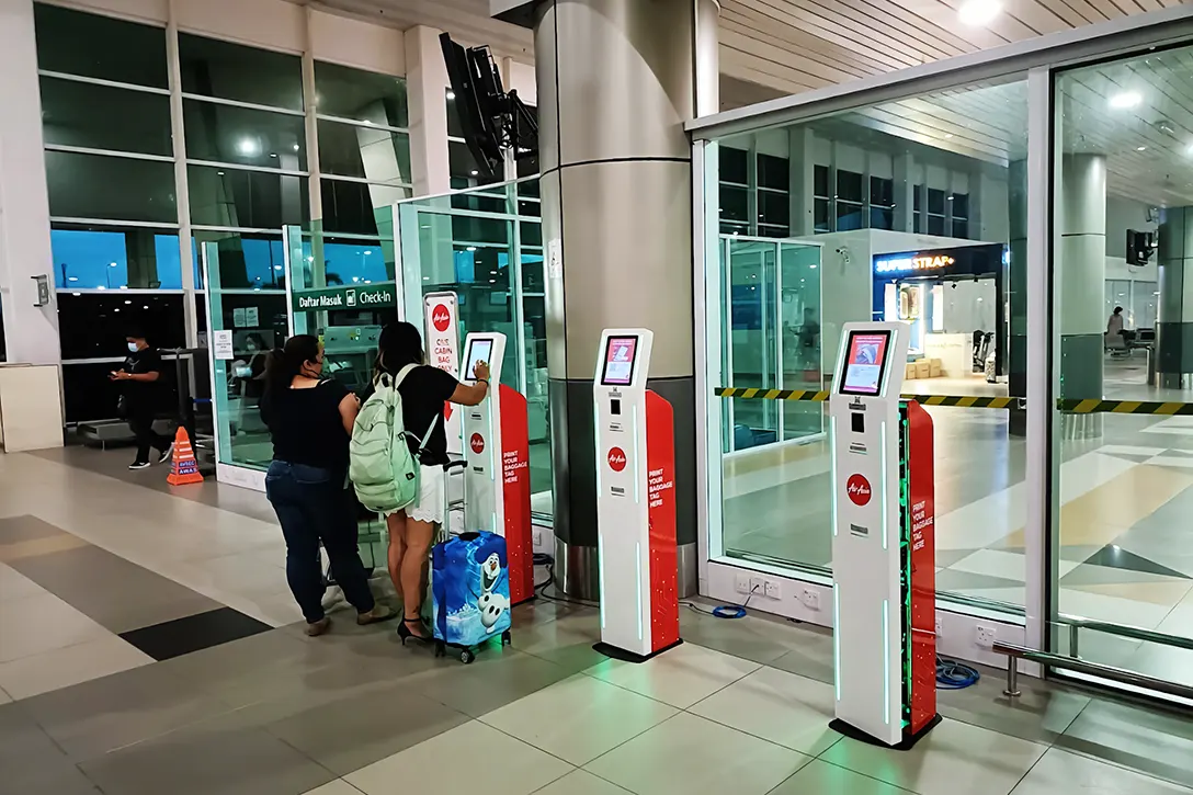 Check in kiosks at Sibu International Airport