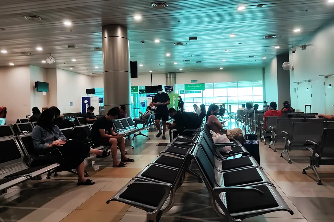 Waiting area at Sibu International Airport