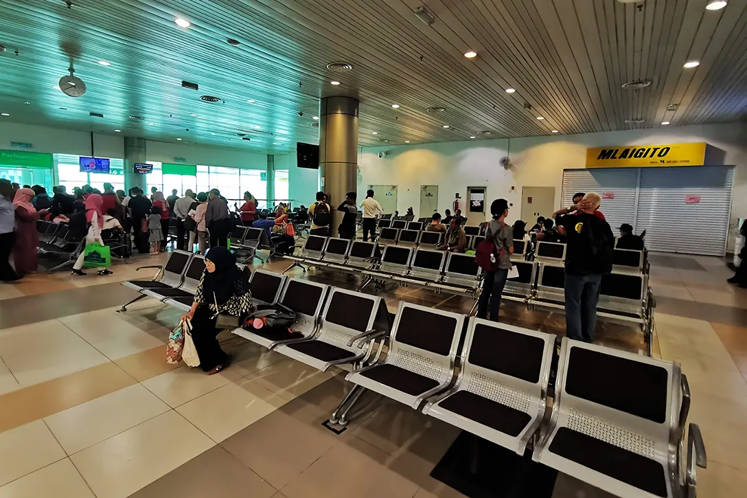 Waiting area at Sibu International Airport