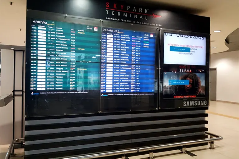 Flight information display monitor