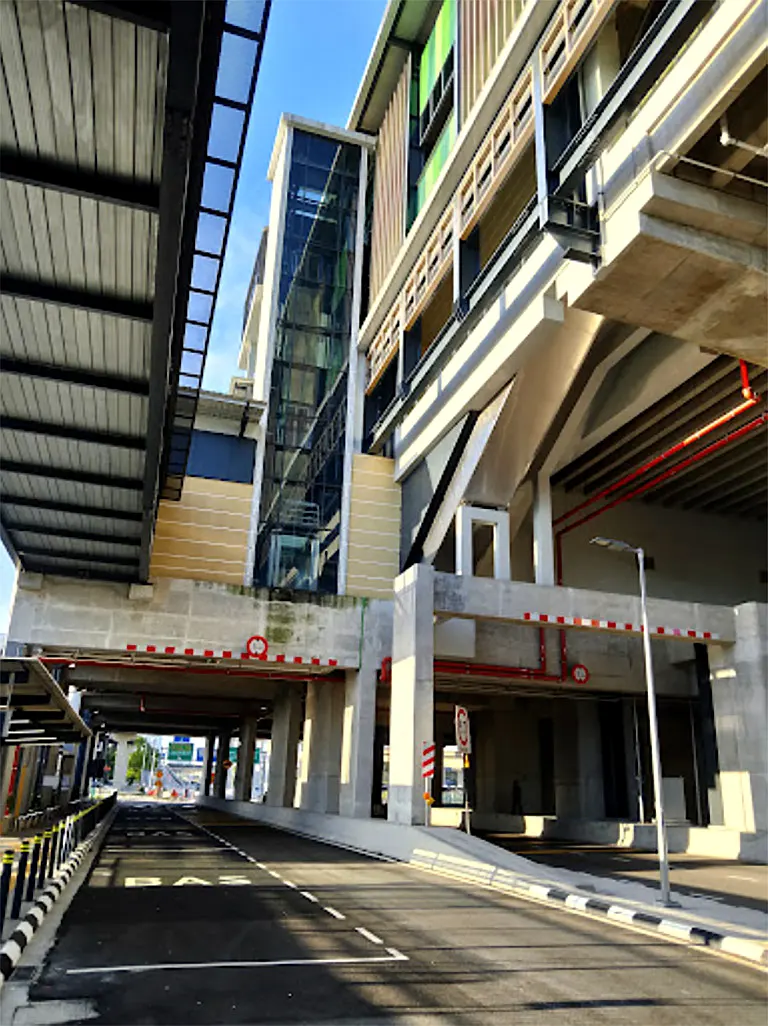 View of the Sungai Besi MRT station 