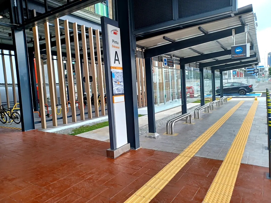 Entrance A of Sungai Besi MRT station