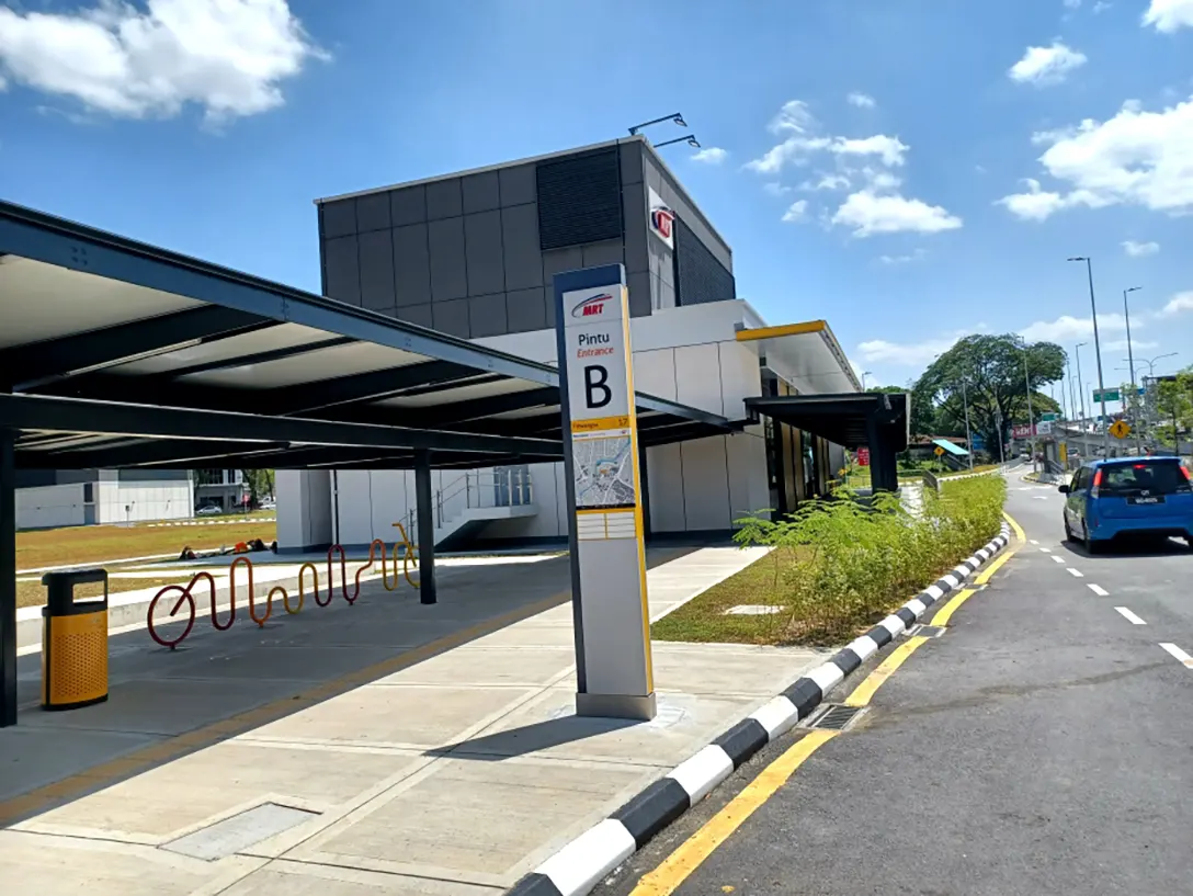 Entrance B of the Titiwangsa MRT station